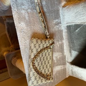 light tan Michael Kors wristlet